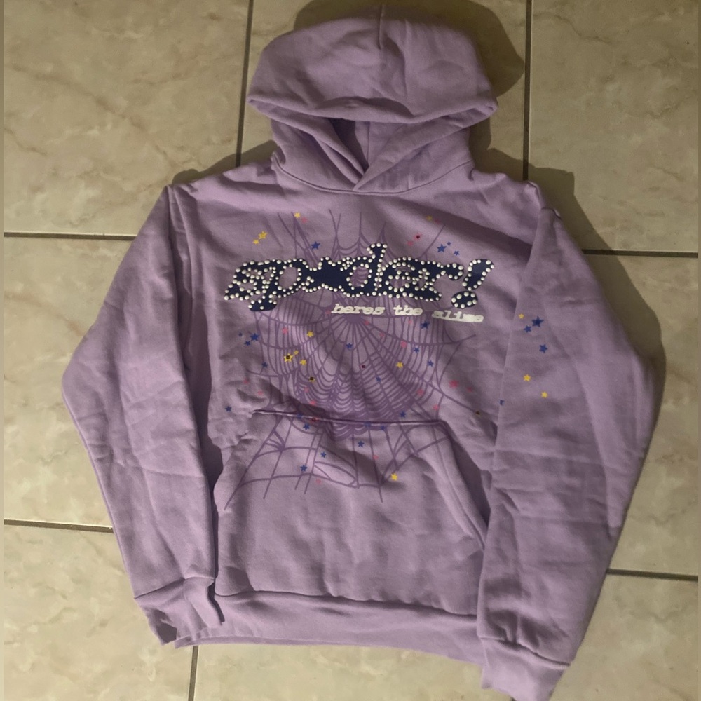 Lavender sp5der hoodie | Sp5der Acai Purple Hoodie | Purple sp5der hoodie